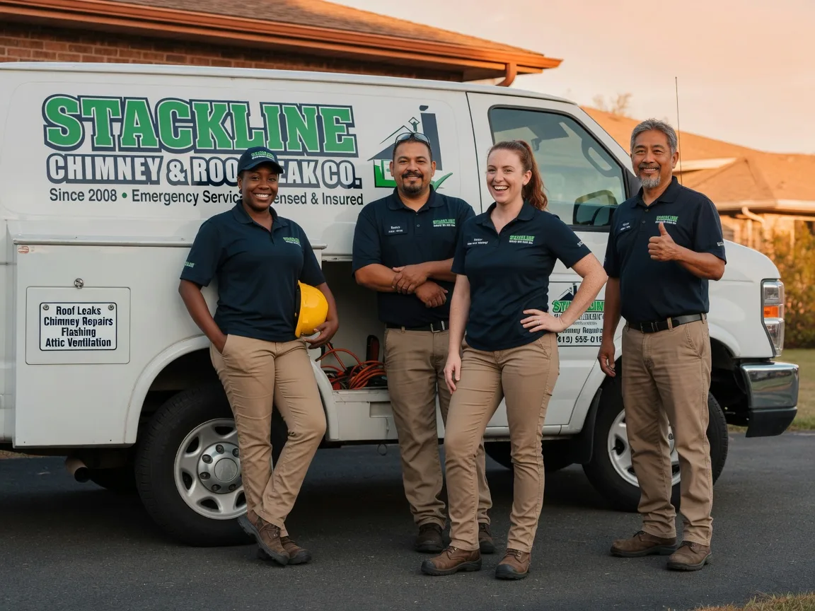 Chimney flashing repair company in Afton, OK